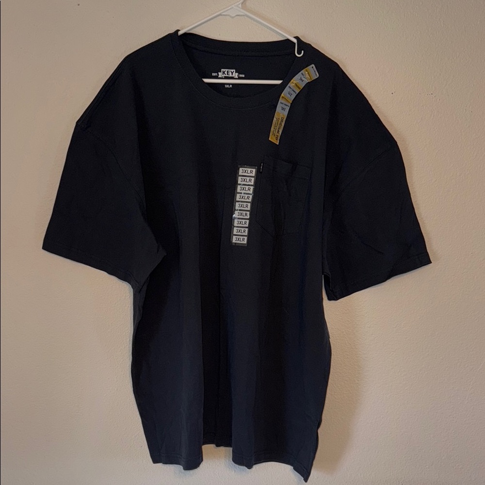 Classic Black Short Sleeve Tee Cotton Blend